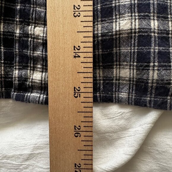 Arizona Jean Company Women's Plaid Long Sleeve Shirt Size Large 100% Cotton - Picture 7 of 9